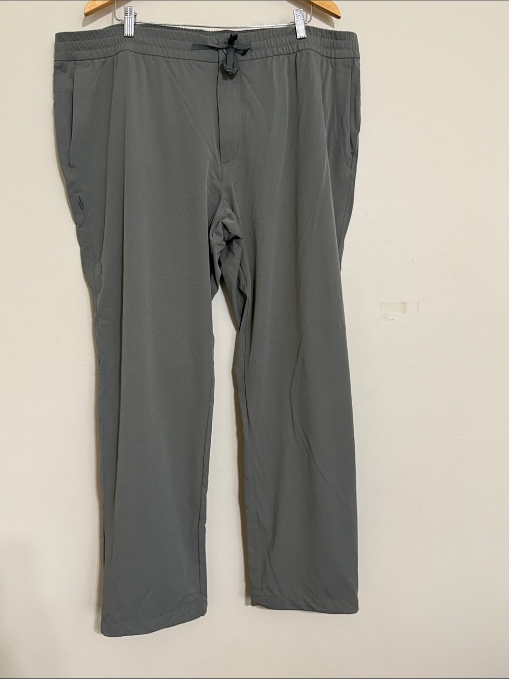 REI Men's Olive Gray Drawstring Jogger Pants men’s XXL camp outdoor performance